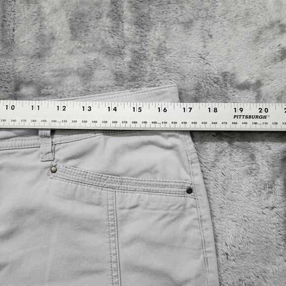 Style&Co Pants Womens 10 Gray Mid Rise Crop Capri Seamed Legs Slim Side Slit Hem - Picture 8 of 12